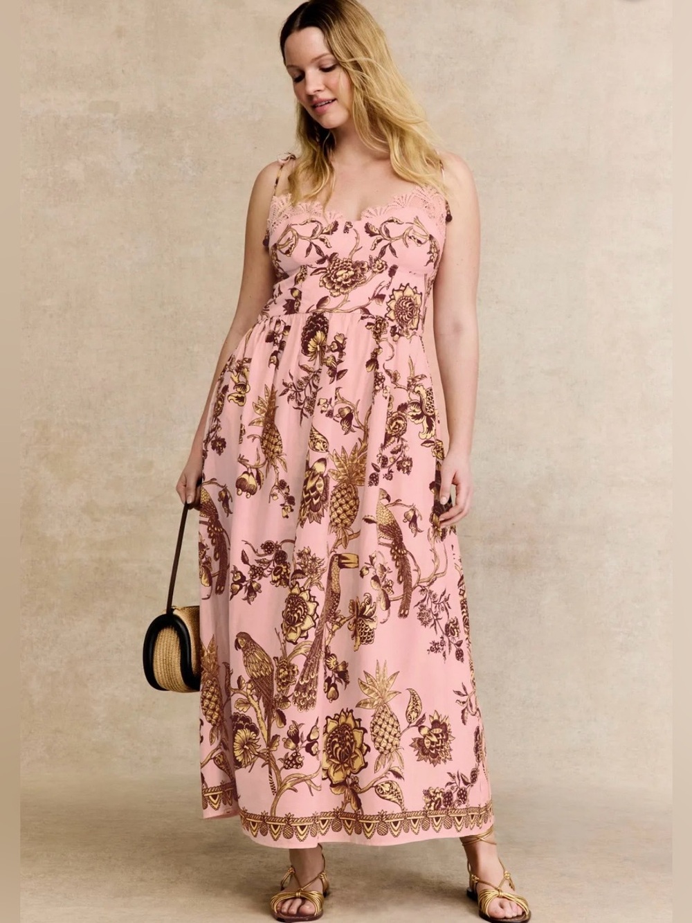 NWT! FARM Rio Tropical Morning Maxi Dress